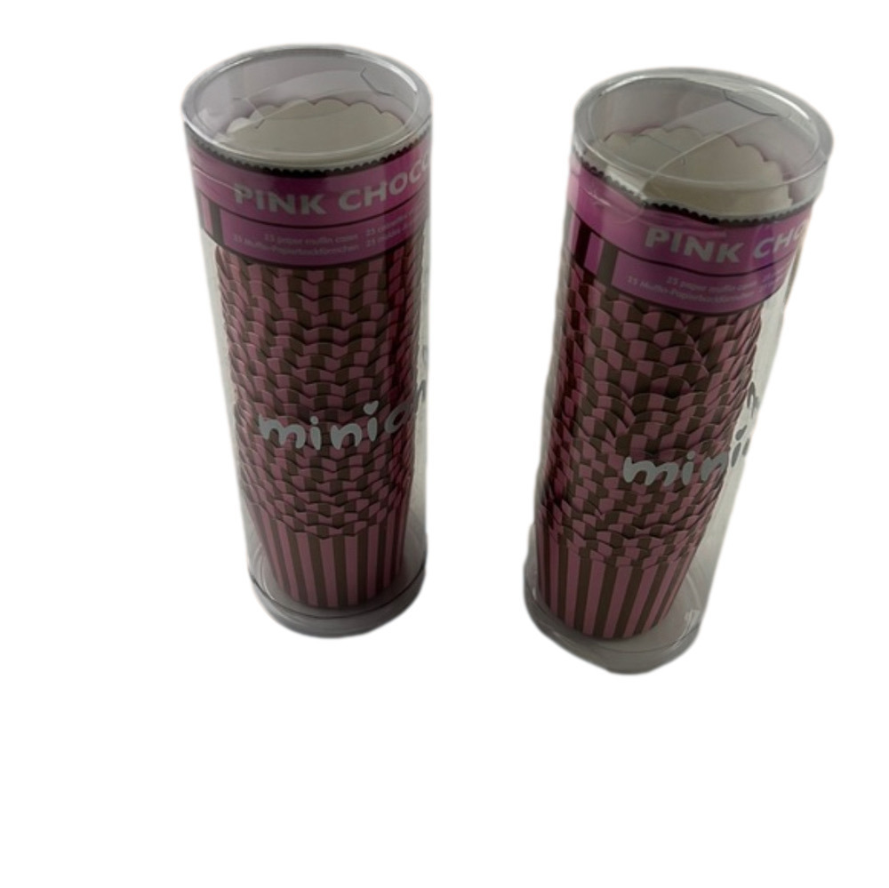 Pink & Brown structured cupcake holder